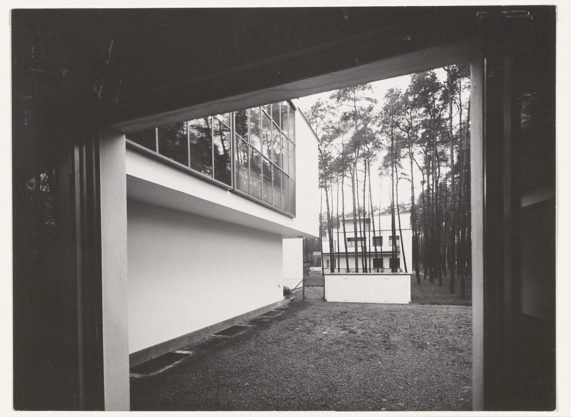 The view from Lucia Moholy’s window, Dessau, 1926 via the collection Fotostiftung Schweiz, Winterthur