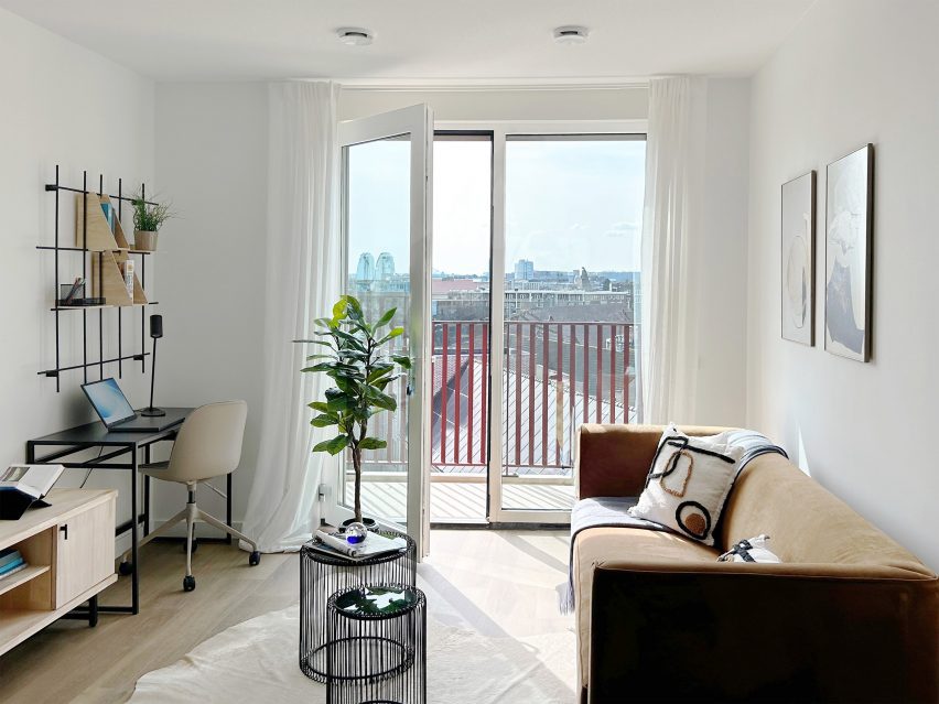 Apartment interior within Miller Apartment Building in the Netherlands