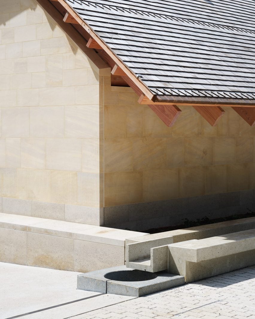 Stone and timber building by Feilden Fowles