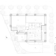 Plan of apartment block by Neri&Hu