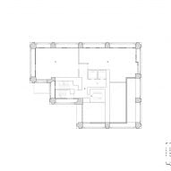 Plan of apartment block by Neri&Hu