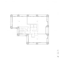 Plan of apartment block by Neri&Hu