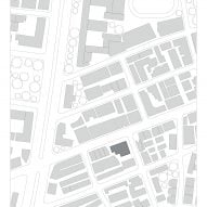 Site plan of apartment block by Neri&Hu