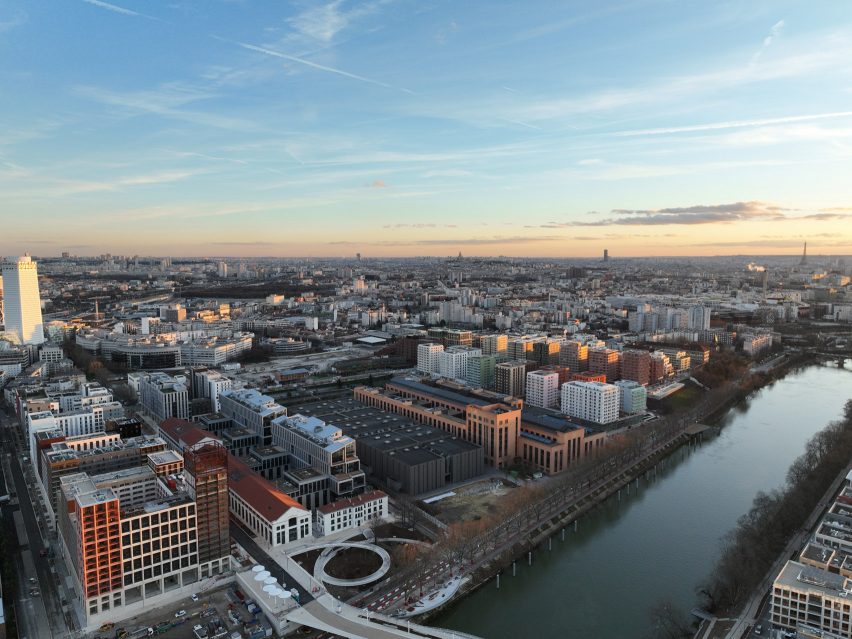 Aerial view of Olympic Village by Dominique Perrault