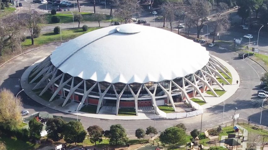 Palazzetto dello Sport, by Annibale Vitellozzi and Pier Luigi Nervi, Rome 1960