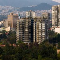 Curved building in Mexico City