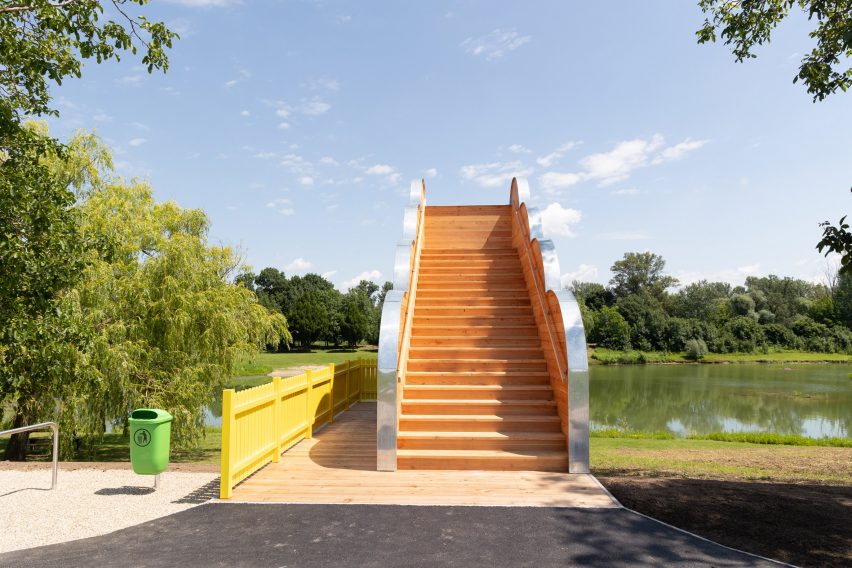 View of staircase at Pier 1/2 in Austria 