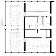 Ground floor plan of University of Kent building by Sam Jacob Studio