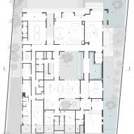 Plan of House of Courtyards by Studio VDGA