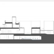 Section of House of Courtyards by Studio VDGA