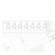 Plan of Miller Apartment Building by Martens Willems & Humblé Architecten