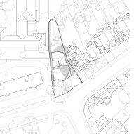 Site plan of Mesh House by Alison Brooks Architects