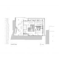 Plan of University of Melbourne Student Pavilion by KoningEizenberg