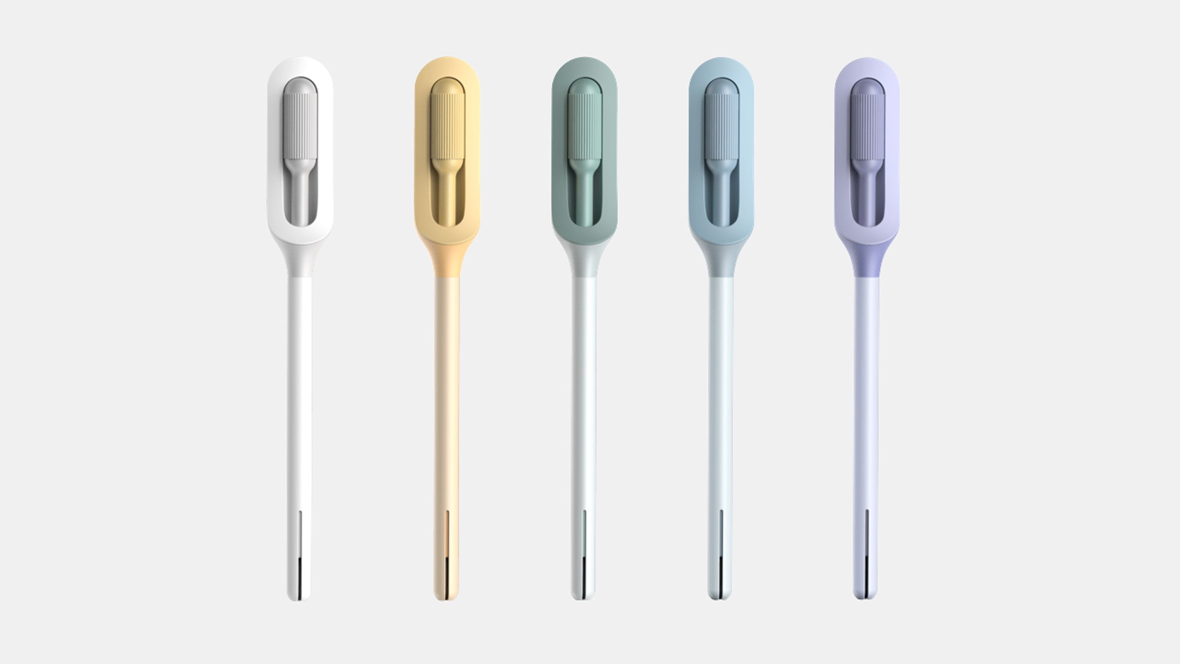 Early prototype designs of Teal Wand for Teal Health by IDEO