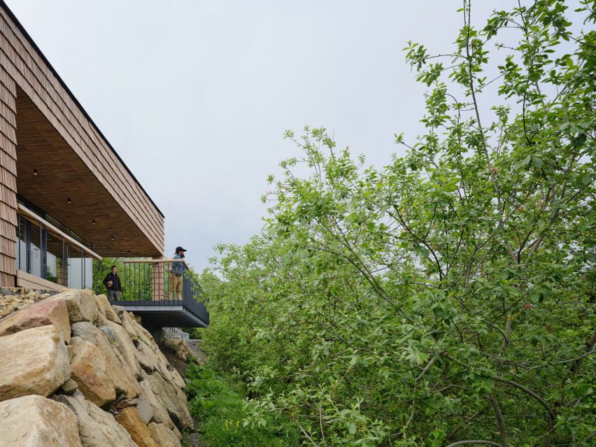 Viewpoint at visitor centre in Czech Republic