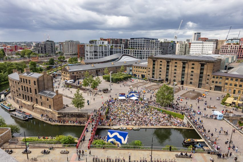 Aerial view of King's Cross, which has been shortlisted for the Stirling Prize