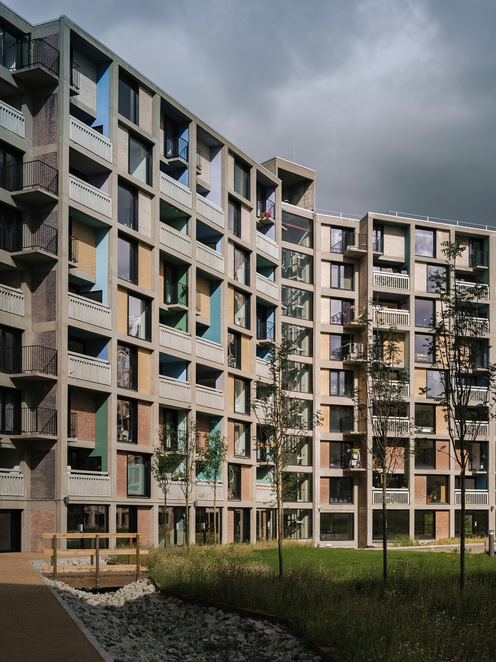Exterior of Park Hill Phase 2 in Sheffield, which has been shortlisted for the Stirling Prize