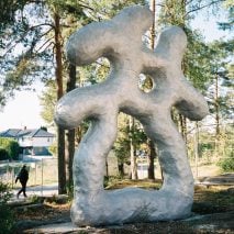 Organically shaped sculpture by Sigve Knutson