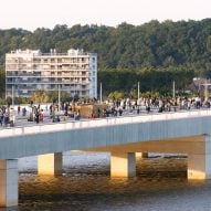 OMA unveils "anti-iconic" Simone Veil Bridge in Bordeaux