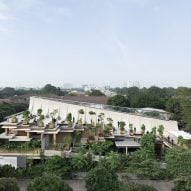 RAD+ar tops Indonesian restaurant with sweeping concrete roof terrace