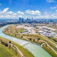 Lake Flato plans to create "vibrant, mixed-use waterfront district" on Fort Worth island