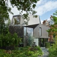 Alison Brooks Architects creates copper-clad London home with "folding geometry"