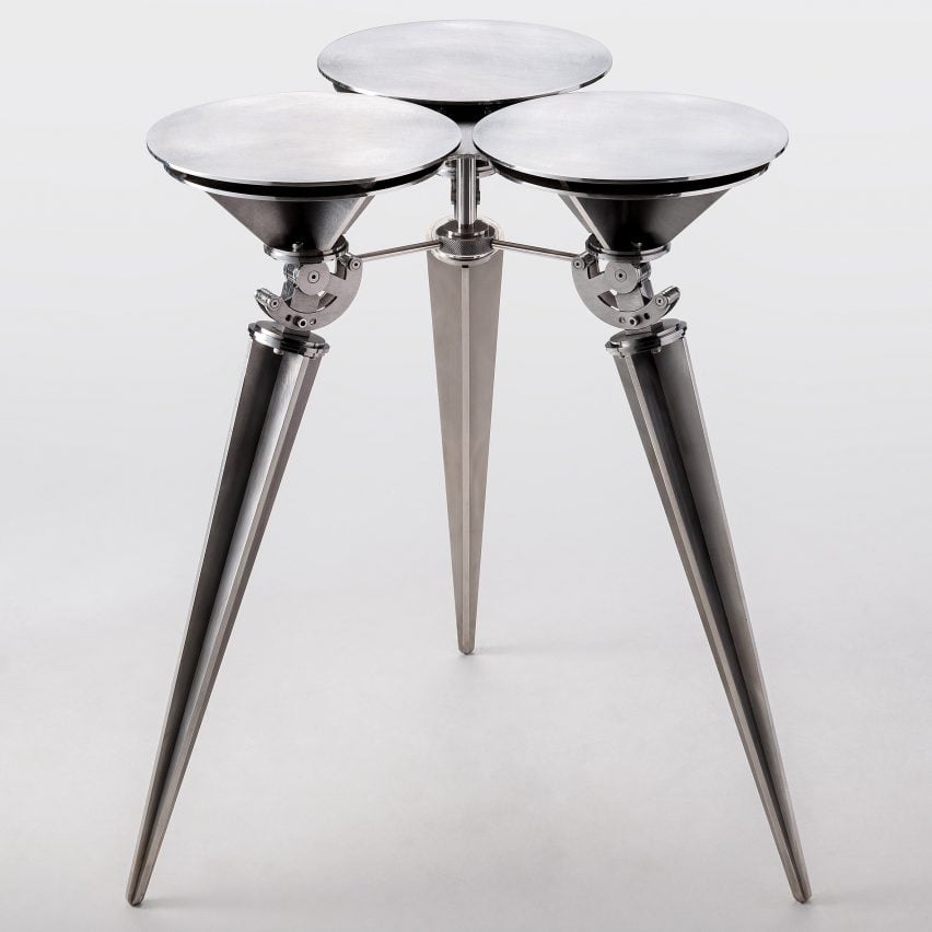 Sukchulmok creates adjustable stool made entirely from steel