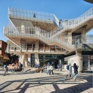 University of Melbourne Student Pavilion by KoningEizenberg is "like a big treehouse"