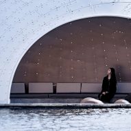 Thin-Shell Metal Woven Pavilion