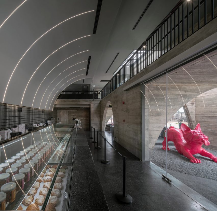 Counter inside cafe by Touch Architect