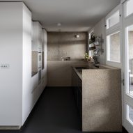 Kitchen in Trellick apartment by Archmongers