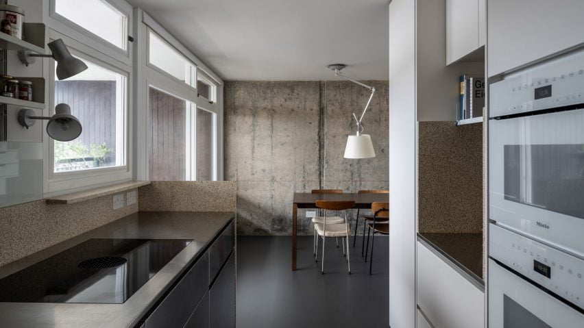 Kitchen in Trellick apartment by Archmongers