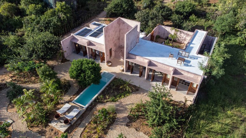 Overhead view of UA House in Kenya