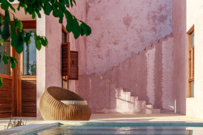 View of pool at UA House in Kilifi, Kenya