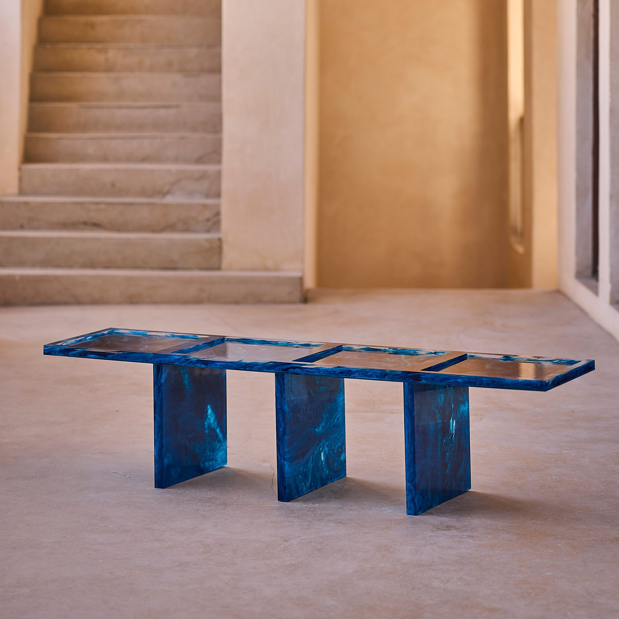 Wahaaj tables by Shaikha Al Sulaiti