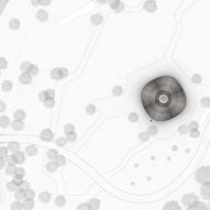 Site plan of Hybrid Flax Pavilion by the University of Stuttgart