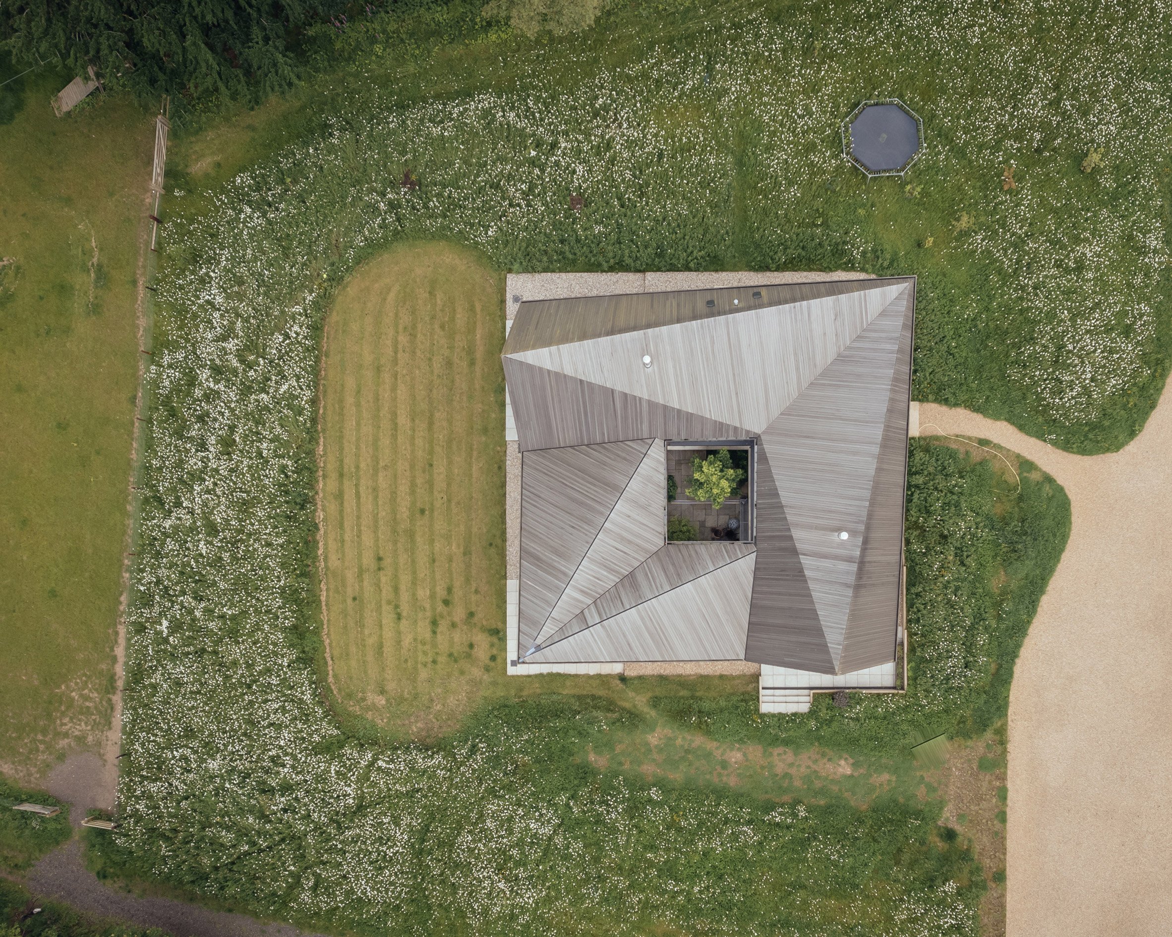 Aerial view of an home by Studio Bark