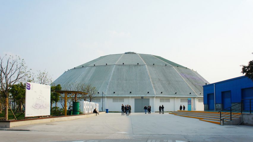 Exterior of converted factory in China