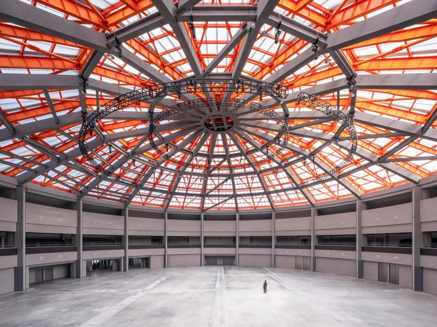 Interior of West Bund Art Center by Schmidt Hammer Lassen