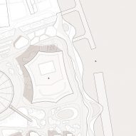 Site plan of West Bund Art Center by Schmidt Hammer Lassen