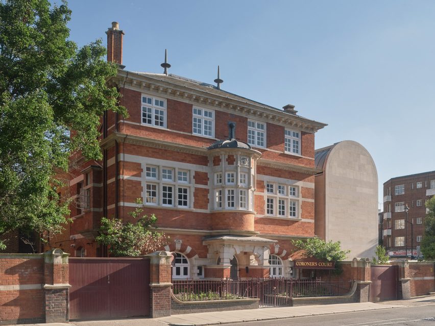 Exterior of Westminster Coroner's Court by Lynch Architects