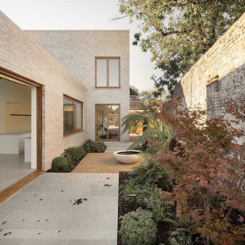 Courtyard outside Wimbledon house