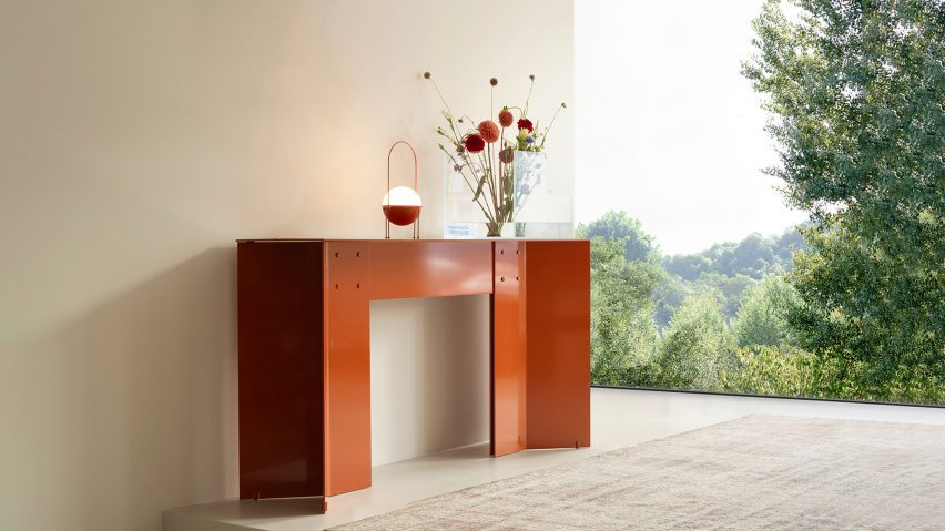 Photo of console table by Porro