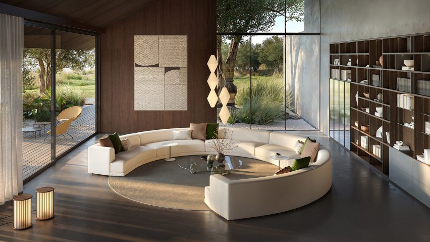 Photo of living space with Boffi furniture