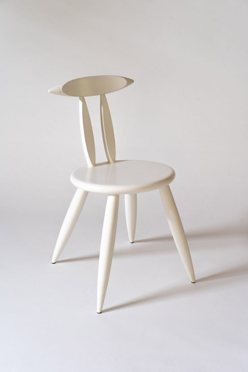 Photo of white wooden chair by Andrew Finnigan Works