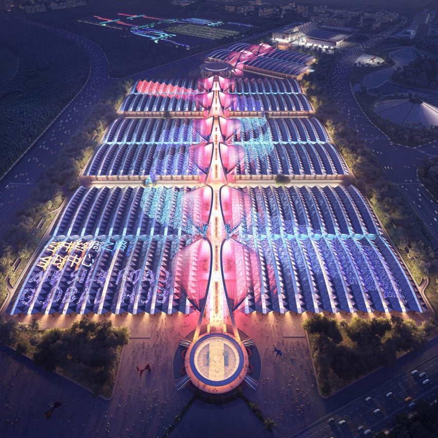 RSHP designs 1.7-kilometre-long convention centre in China
