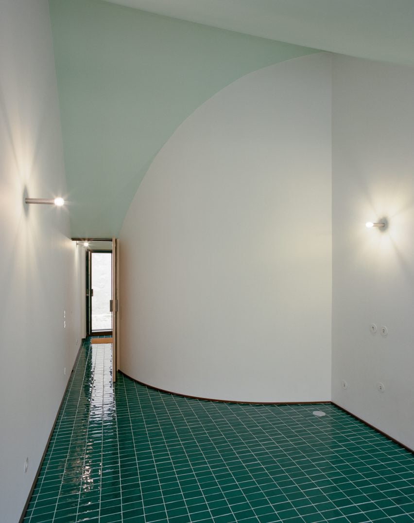 Tiled interior of A House Within A Few Lines in Porto