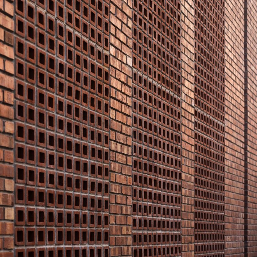 Perforated brickwork