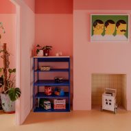 Pink living room