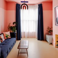 Pink living room